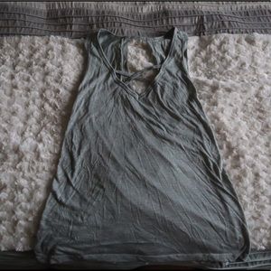 Light Greyish-Green Tie Up Tank